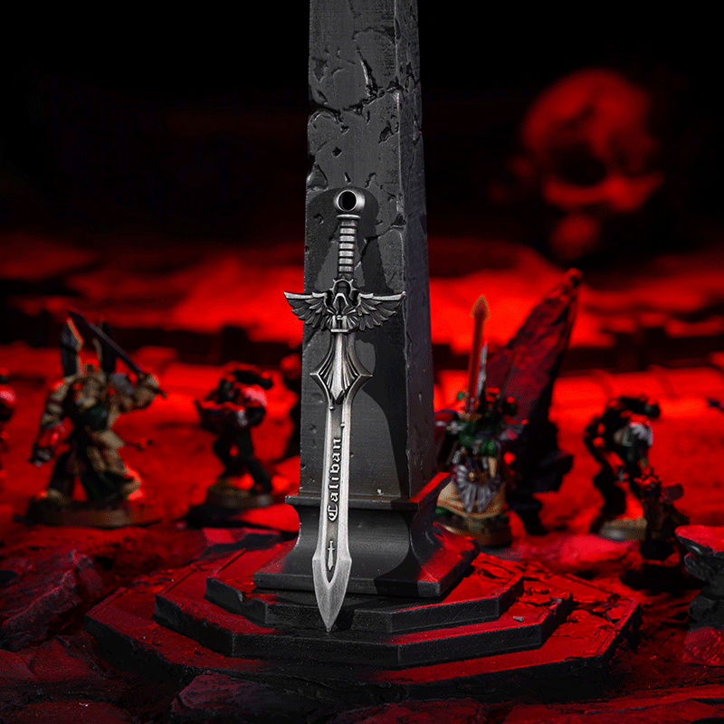 Starforged Warhammer 40K Dark Angels Sword of Caliban  2023 New Men's Keychain Christmas Gift Boyfriend